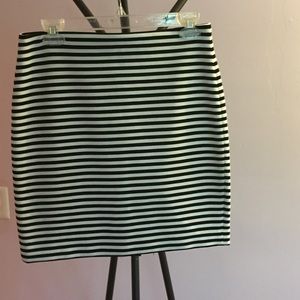 Loft striped bodycon skirt